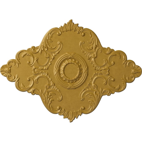 Ekena Millwork Piedmont Ceiling Medallion (Canopies up to 6 1/2"), 67 1/8"W x 48 5/8"H x 1 7/8"P, Iridescent Gold CM67PEIGS - main